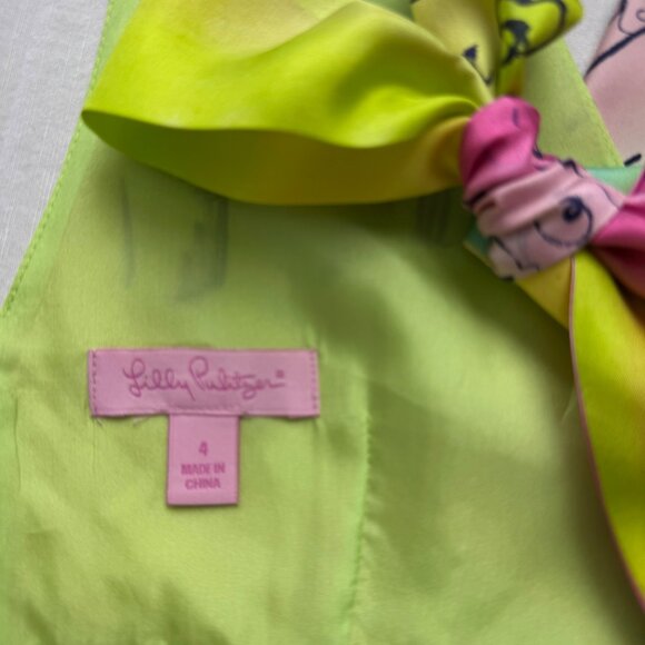 SOLD Beautiful SILK Lilly Pulitzer PETRA Maxi Dress "A Day in the Life" Size 4 - Picture 3 of 16